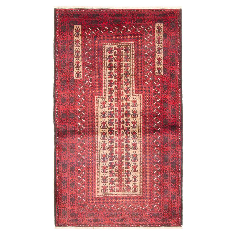 ECARPETGALLERY Hand-knotted Teimani Tan Wool Rug - 2'11 x 5'1