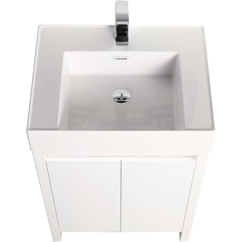 Blossom 48" All Wood Freestanding Bathroom Vanity with Acrylic Sink
