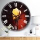 preview thumbnail 9 of 8, Designart 'Beautiful Yellow Colored Rose' Oversized Floral Wall CLock