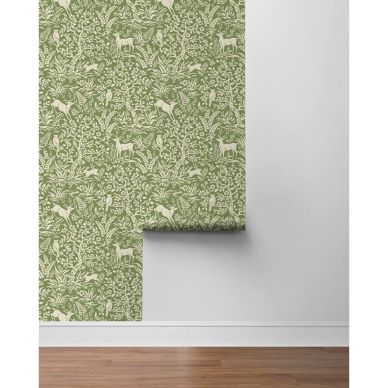 Daisy Bennett Designs Scandi Forest Premium Matte Non-Woven Peel and Stick Wallpaper