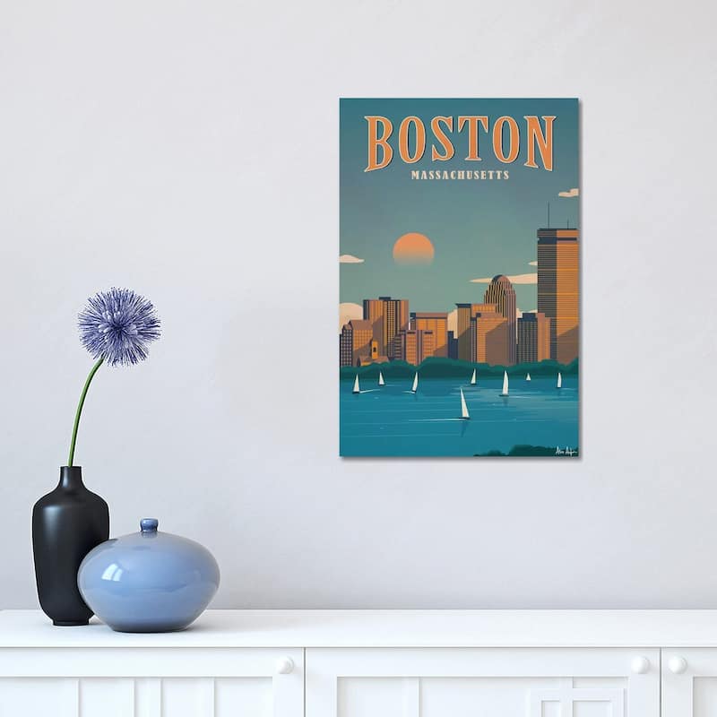 iCanvas "Boston" by IdeaStorm Studios Canvas Print - 18x12x1.5