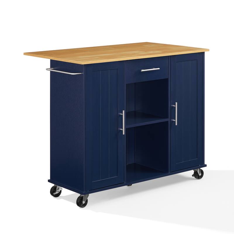 Crosley Stella Kitchen Cart - Navy
