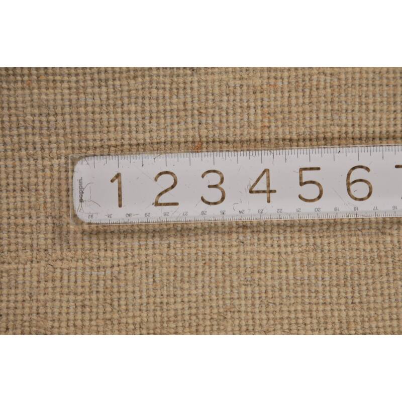 Solid Gabbeh Oriental Foyer Rug Hand-Knotted Wool Carpet - 2'0"x 2'11"