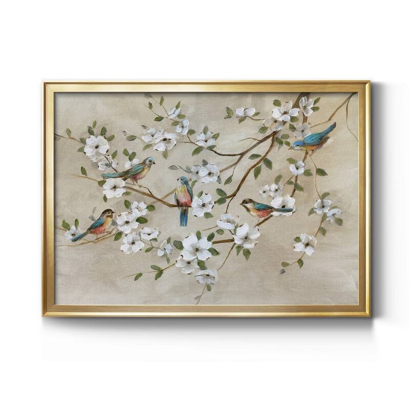 Birds of a Feather Premium Framed Canvas - Ready to Hang - 30.5X42.5 - Gold
