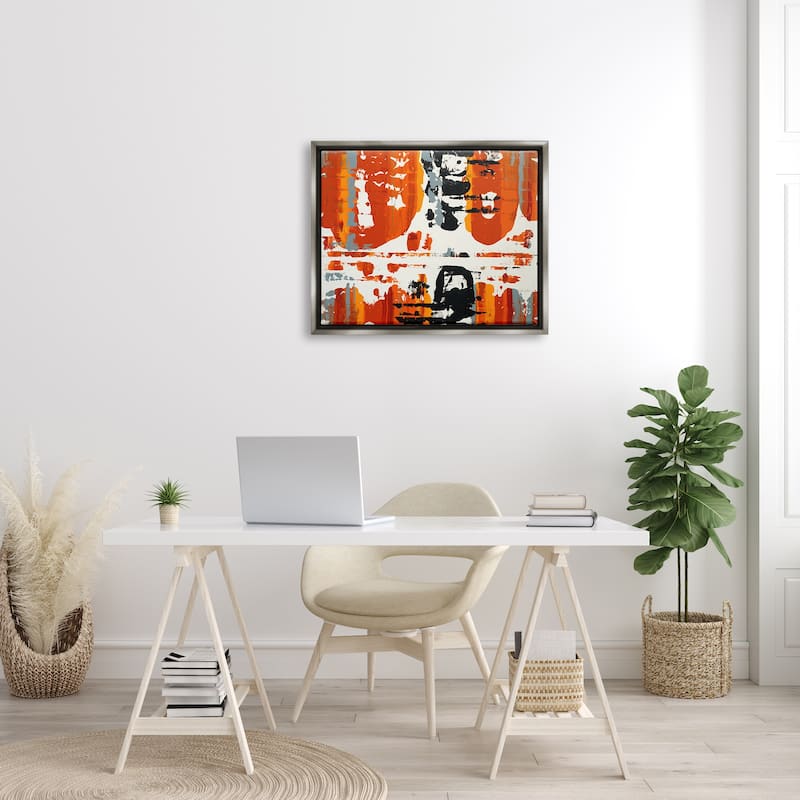 Stupell Burnt Orange Momentum Floater Frame