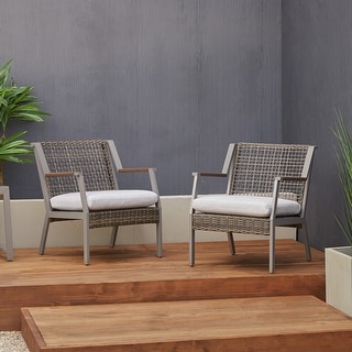 Calvin 25.25" Chair Set of Two Gray by Real Flame