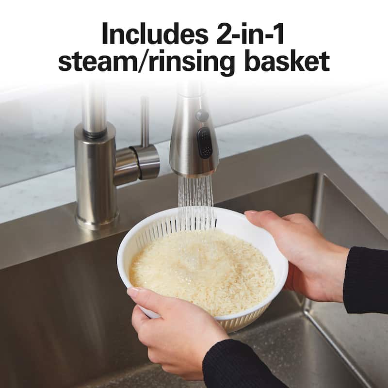 Hamilton Beach® 8 Cup Rice Cooker and Steamer