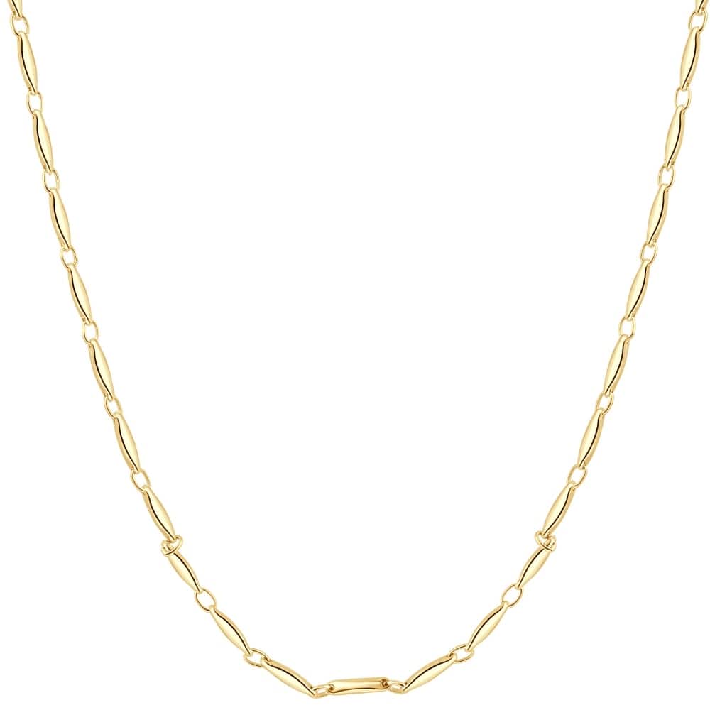 Bliss Diamond Yellow Gold Women's 24" Chain Necklace 10 Grams 2.5mm Thick