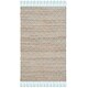 preview thumbnail 61 of 84, SAFAVIEH Handmade Cape Cod Zinca Coastal Jute Tassel Rug 3' x 5' - Light Blue/Natural - Rectangle
