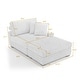 preview thumbnail 21 of 116, Modular Armchair and Ottoman Set with Adjustable Headrest, Flannel Upholstery