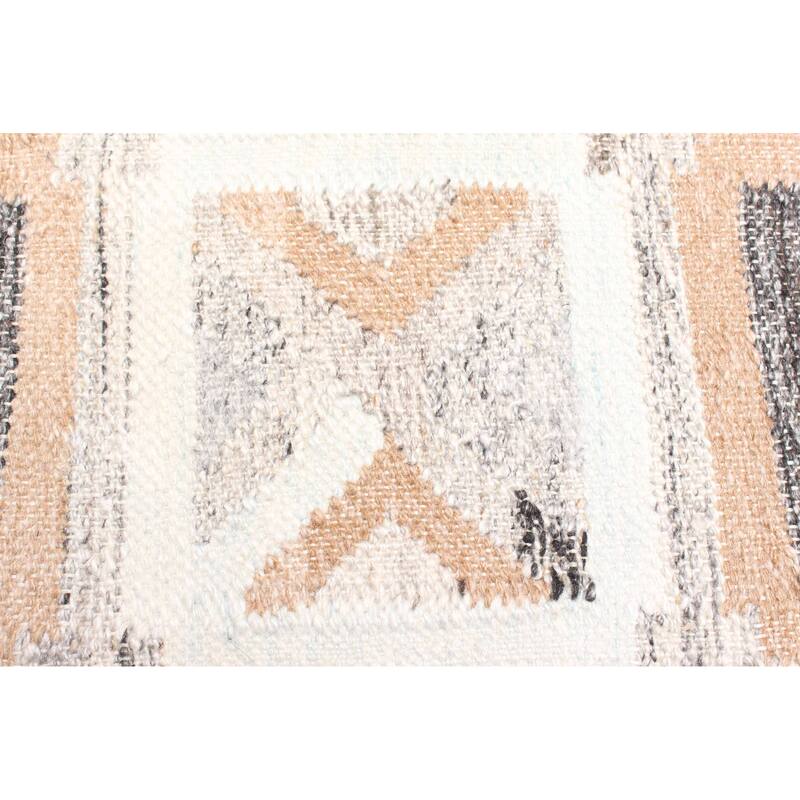 ECARPETGALLERY Flat-Weave Ankara FW Grey Wool Kilim - 5'3 x 7'8