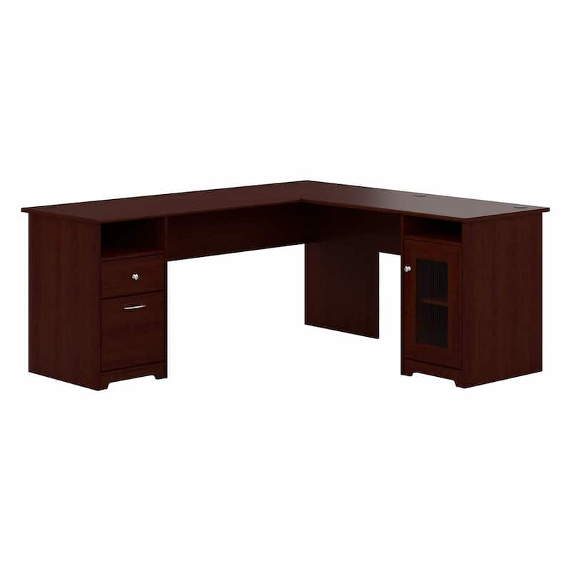 Cabot 72W L Shaped Computer Desk with Storage by Bush Furniture