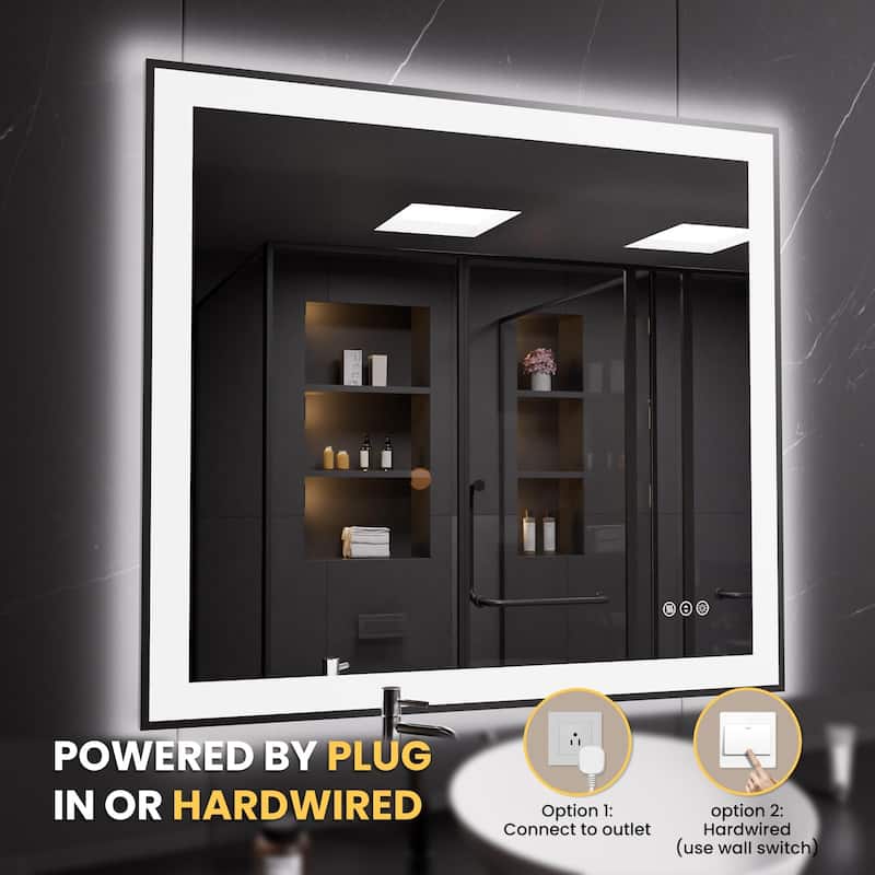 28x36 Inch Frameless LED Bathroom Mirror,Smart Mirror
