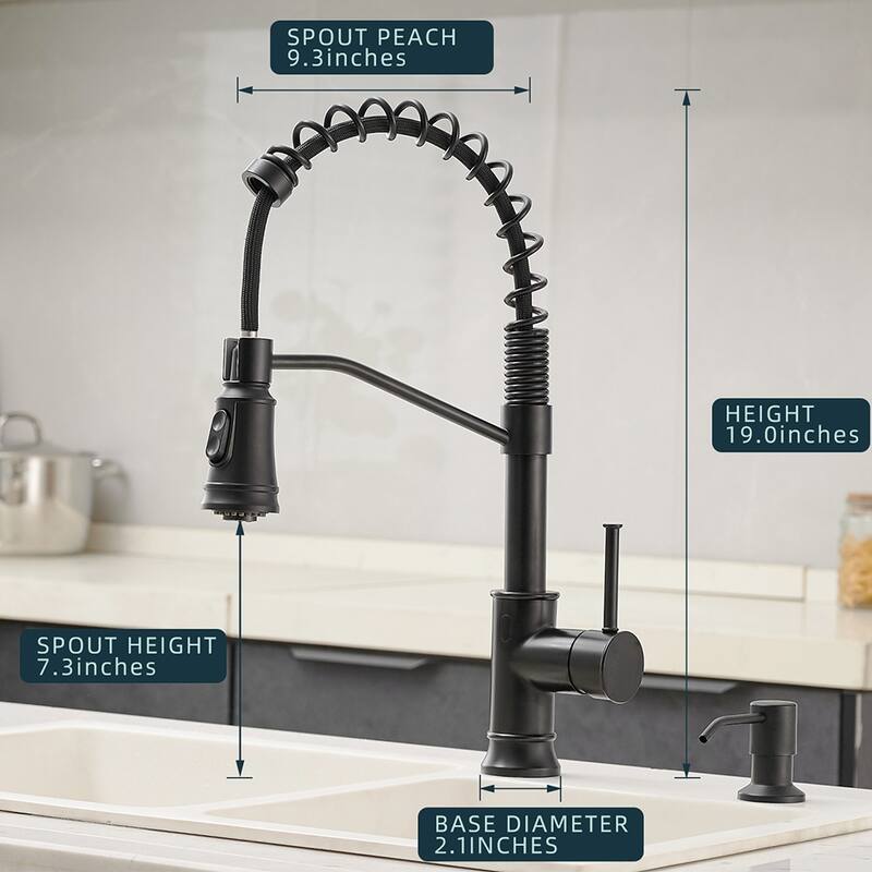 Touchless KitchenFaucets with Pull Down Sprayer Motion Sensor Sink Faucet