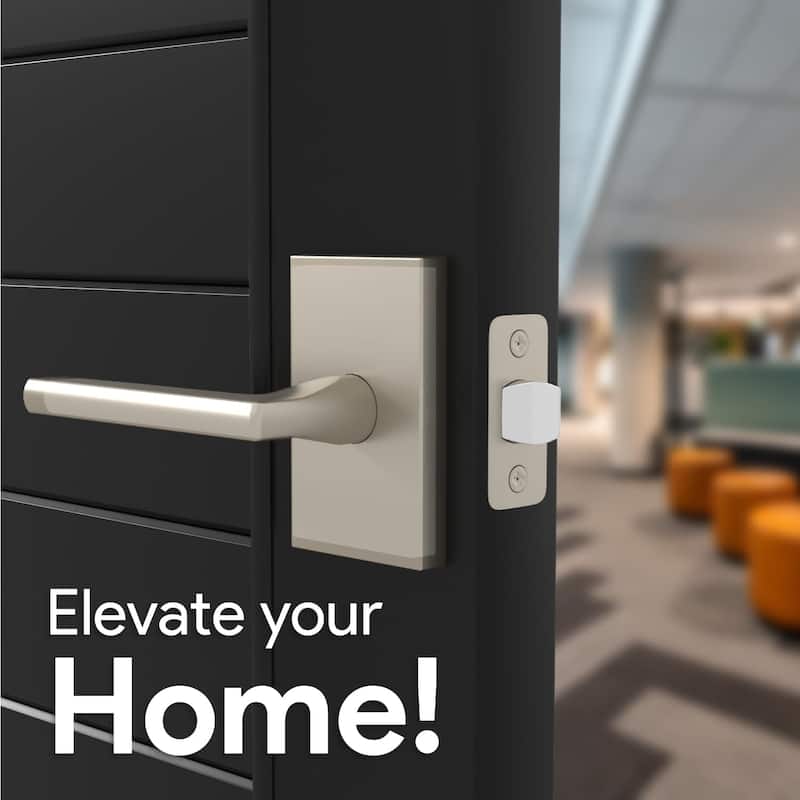 Mega Handles GLAMOR Passage Door Lever | Modern Keyless Interior Door Handle for Hallway, Closet, or Bathroom and Kitchen