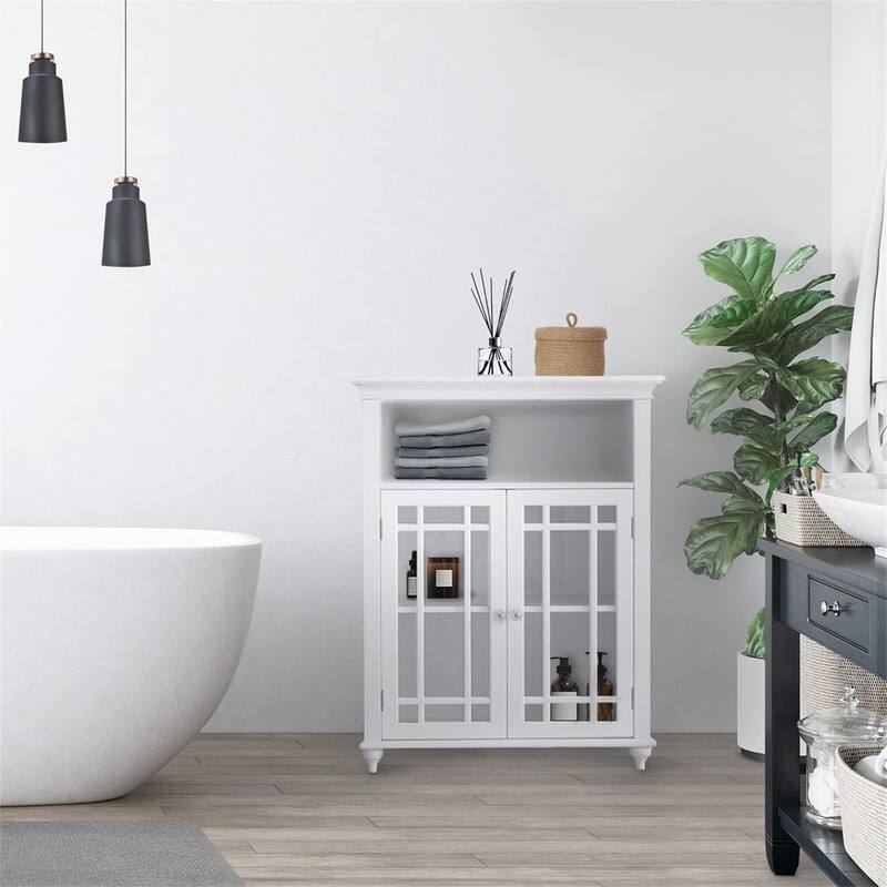 Floor Cabinet with 1 Adjustable Shelf 3 - 12"D x 26.5"W x 34"H