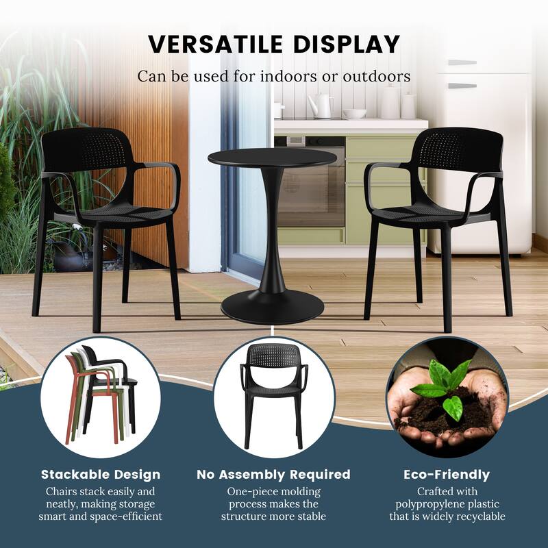 Frond and Form 4-Person Outdoor Round Dining Set