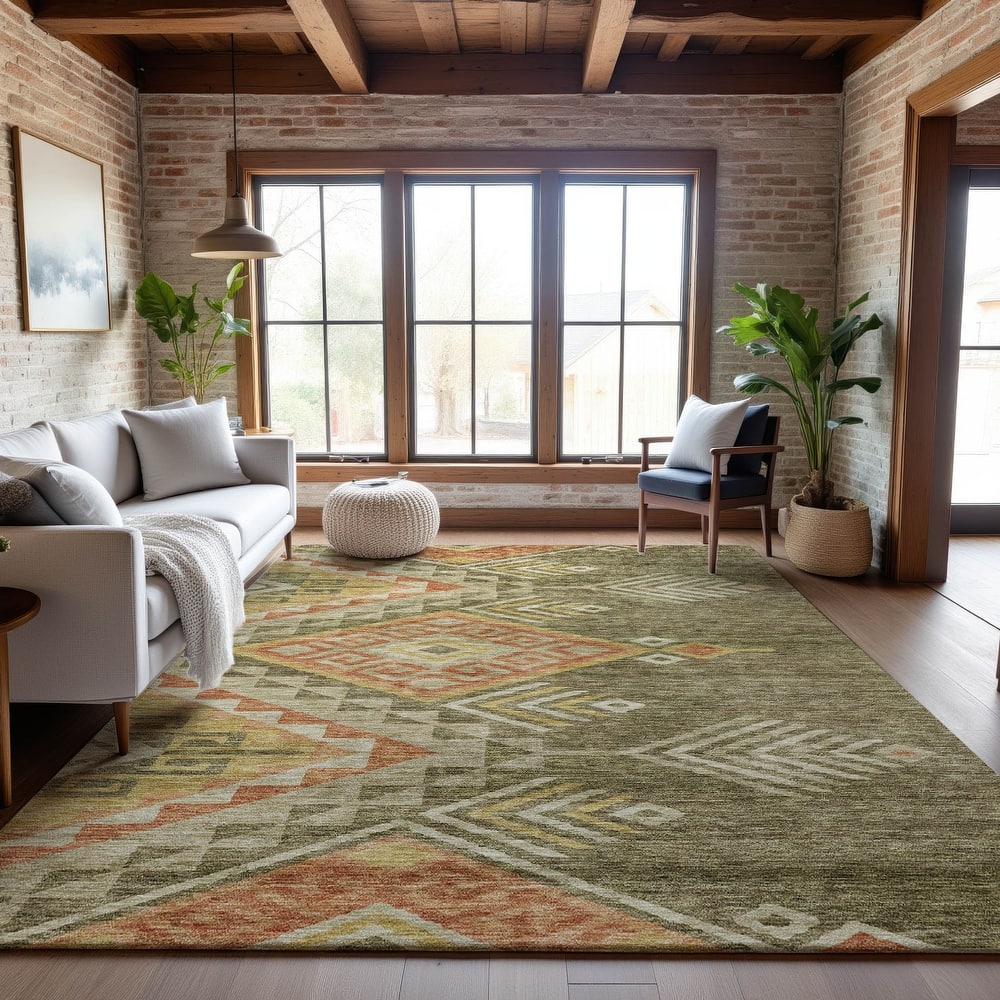Premium Washable Super Soft Boho Tribal Mayfield Rug