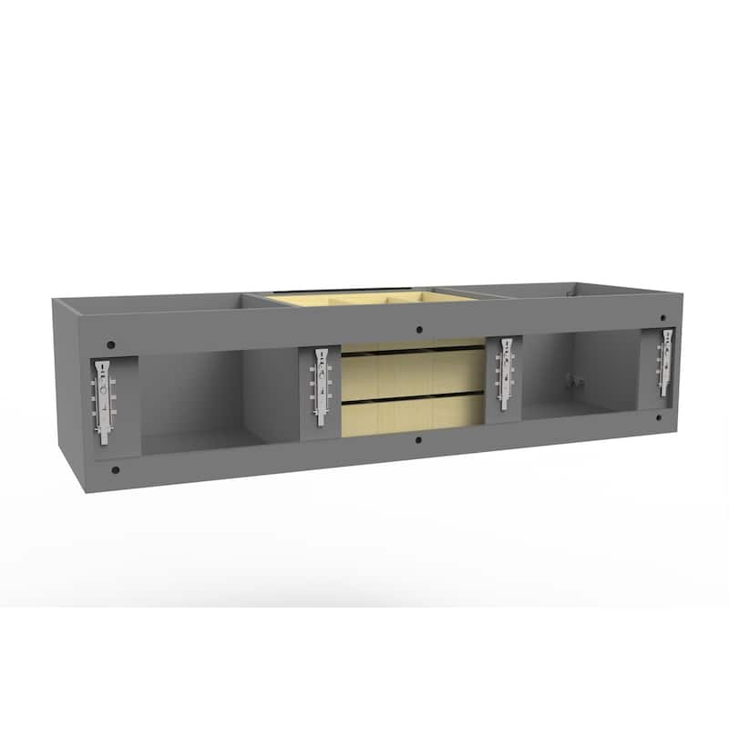Alpine 60" Wall Mounted Bathroom Vanity (Base Only)