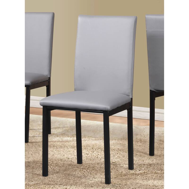 5-Piece Dining Table and Chair Set, Kitchen Dining Furniture Set with Faux Marble Rectangular Table and 4 Chairs