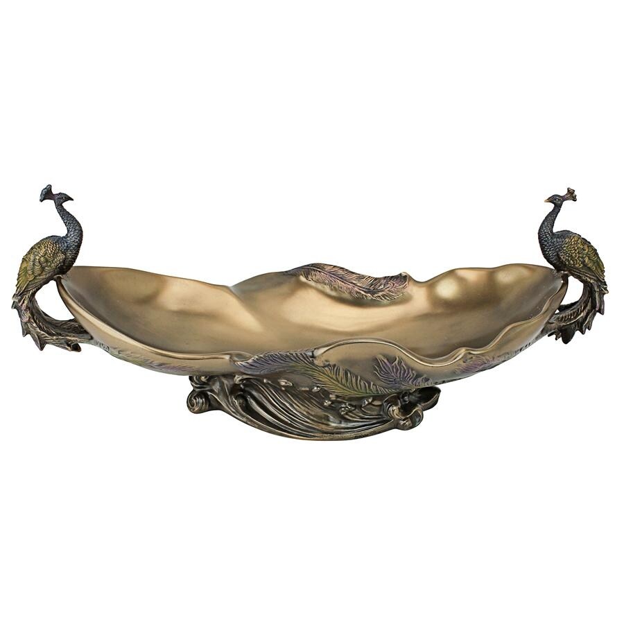 Shop Design Toscano Peacock S Decorative Centerpiece Sculptural