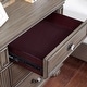 preview thumbnail 4 of 13, Vame 3-Piece Traditional Grey Wood Poster Bedroom Set With Two Nightstands by Furniture of America