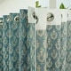 preview thumbnail 32 of 30, Fabdivine Handmade Pure Linen Fabric Eyelet Curtain Block Print Floral Drape