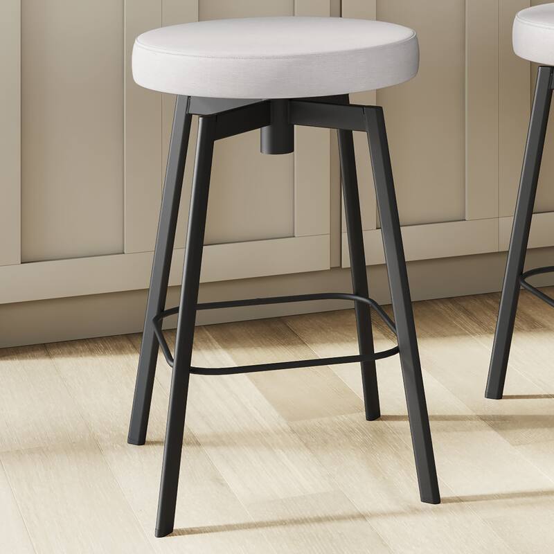 Amisco Tanner Swivel Counter and Bar Stool