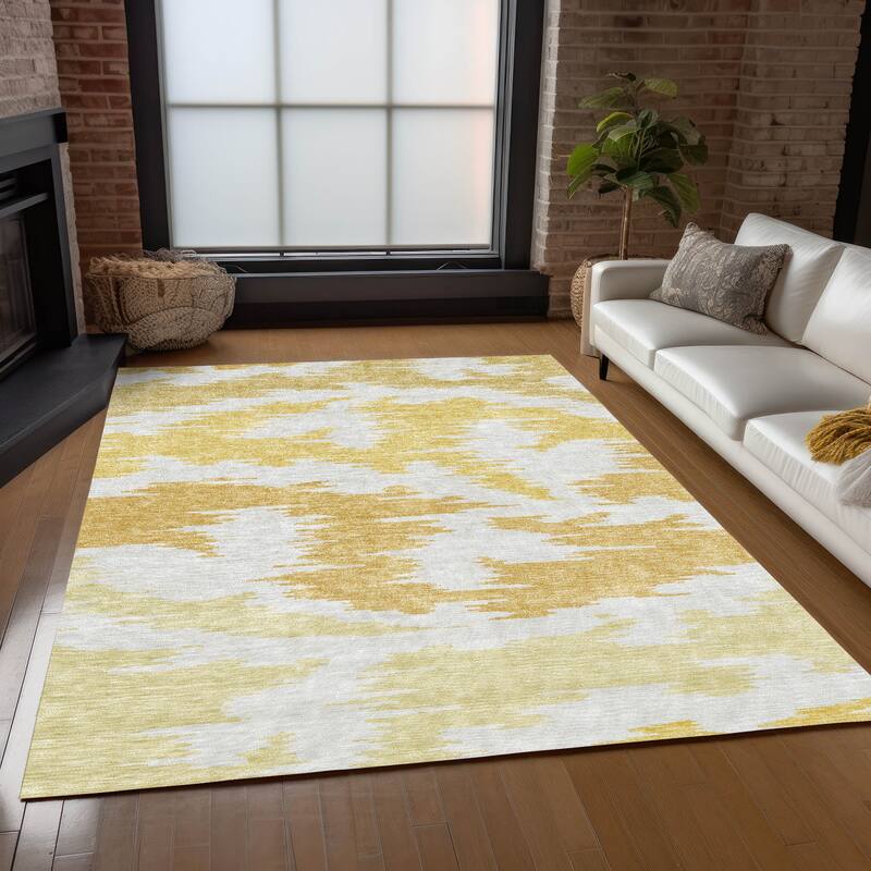 Machine Washable Indoor/ Outdoor Chantille Modern Boho Rug