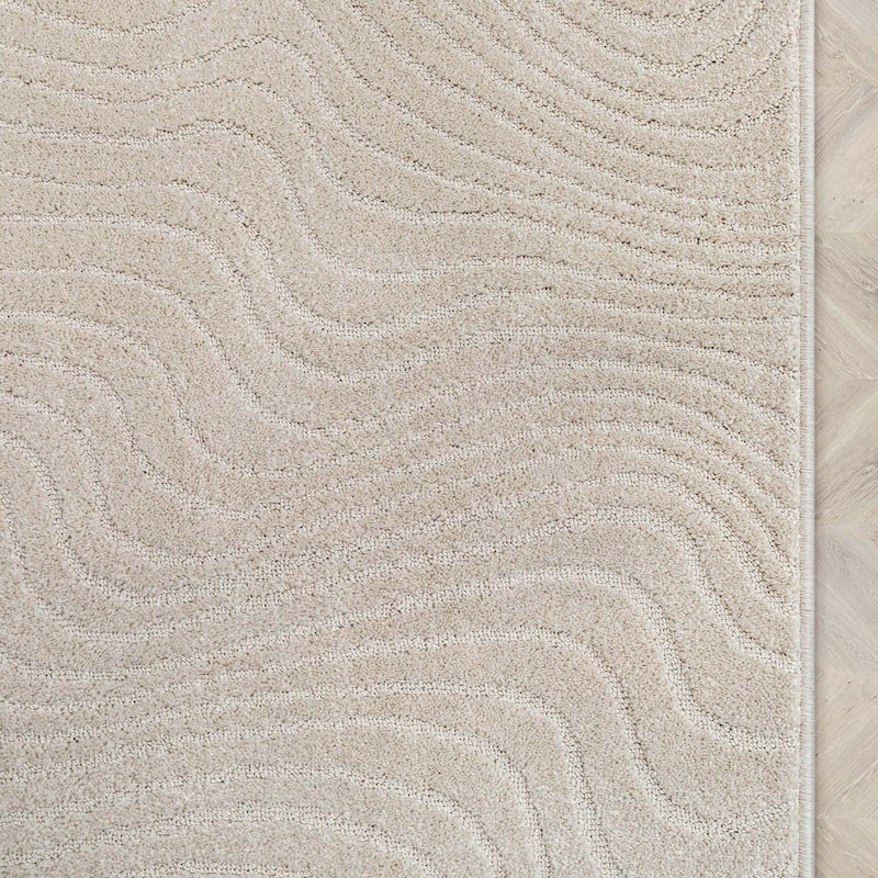 Custom Size Runner Harlow Sibi Modern Solid Striped Soft Stair Rug