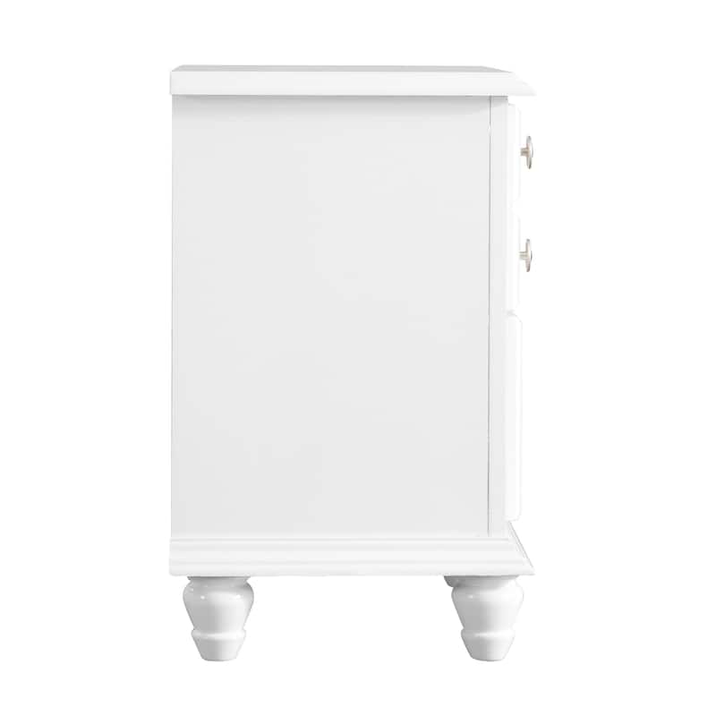 Summit 2-drawer Wood Nightstand