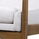 preview thumbnail 6 of 6, Uttermost Bev 27" Wide Fabric Rubberwood Framed Midcentury Modern