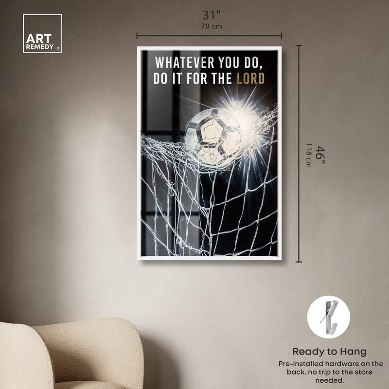 Do it for the Lord Soccer Shadowbox by Art Remedy
