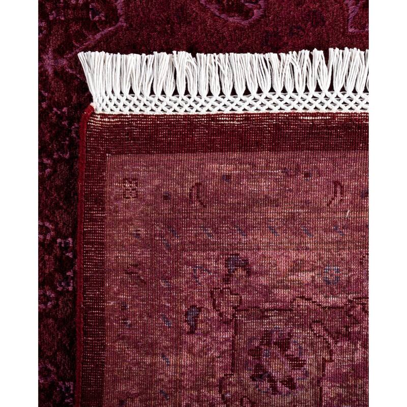 Overdyed One-of-a-Kind Hand-Knotted Area Rug - Pink - 6' 1" x 9' 4"