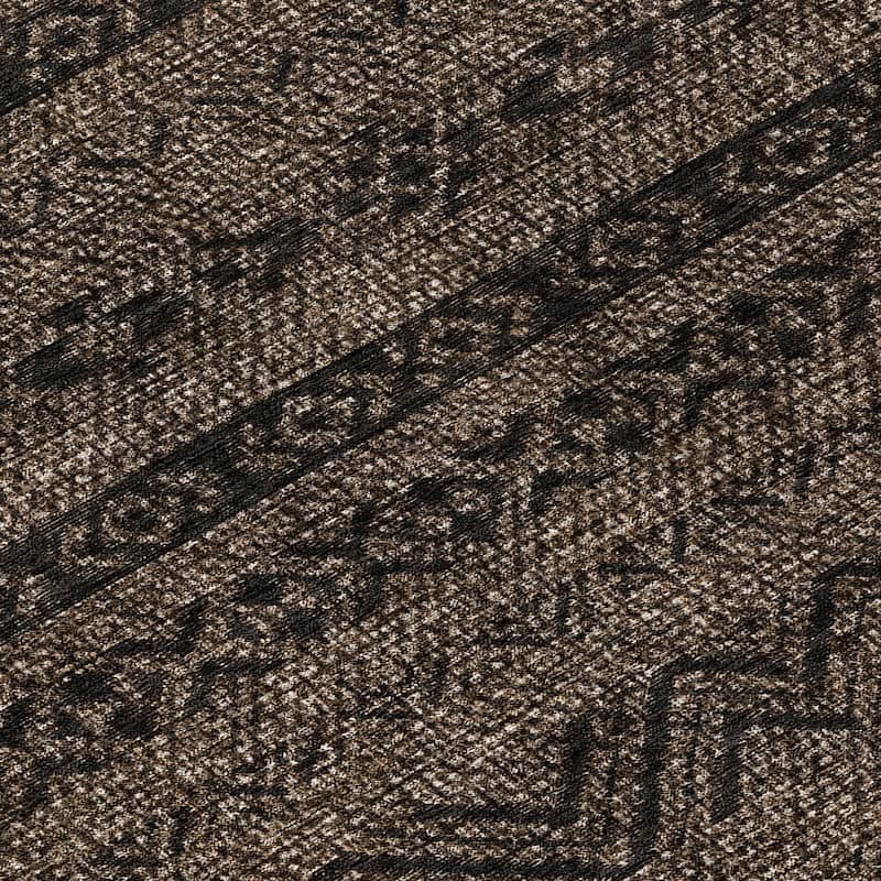 Machine Washable Indoor/ Outdoor Chantille Boho Stripes Rug