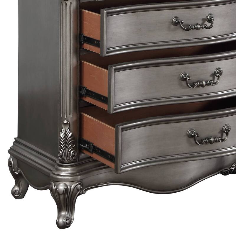 Catherine Antique Platinum 8-Drawer Dresser