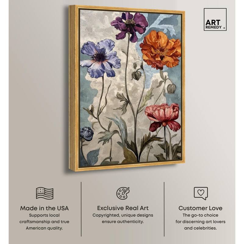 Hued Blossom III Canvas by Art Remedy