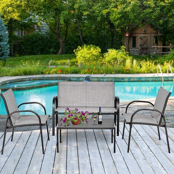 Costway 4 sales piece patio set