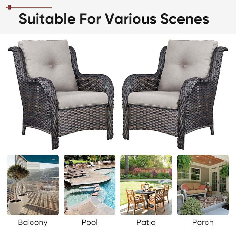 Gymojoy Pillow and Cushion Set Deep Seat Indoor/Outdoor - 25" x 22" x 4"
