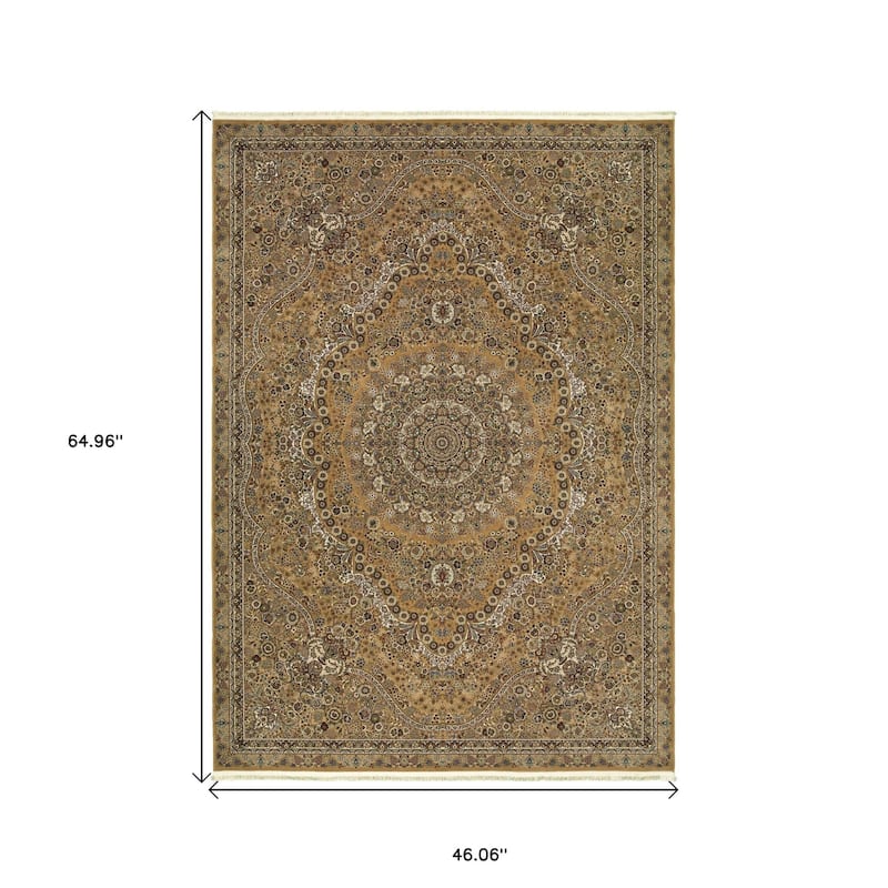 HomeRootsMedallion Traditional Runner Area Rug