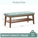 preview thumbnail 23 of 46, Entryway Shoe Bench Storage Bench Fabric Solid Wood, 43-inch Upholstered Bench for Living Room, Bedrooms