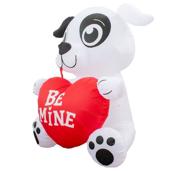 Shop Holidayana 8 Foot Inflatable Valentines Day Dog With Heart