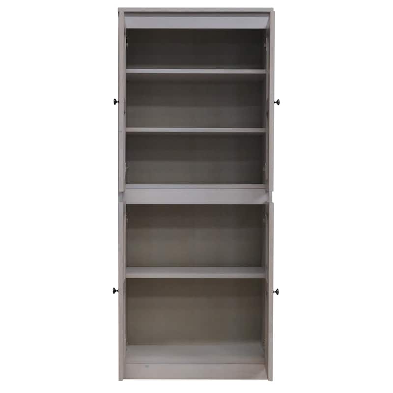 Concepts in Wood Storage Cabinet, 72 inch with 5 Shelves