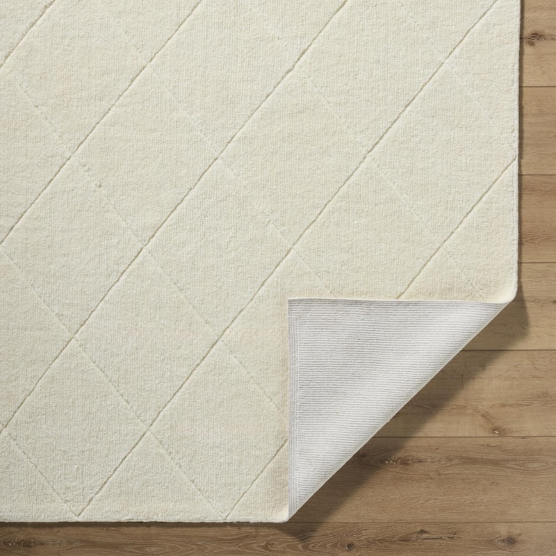Livabliss Modern & Contemporary Wooly Geometric Washable Area Rug