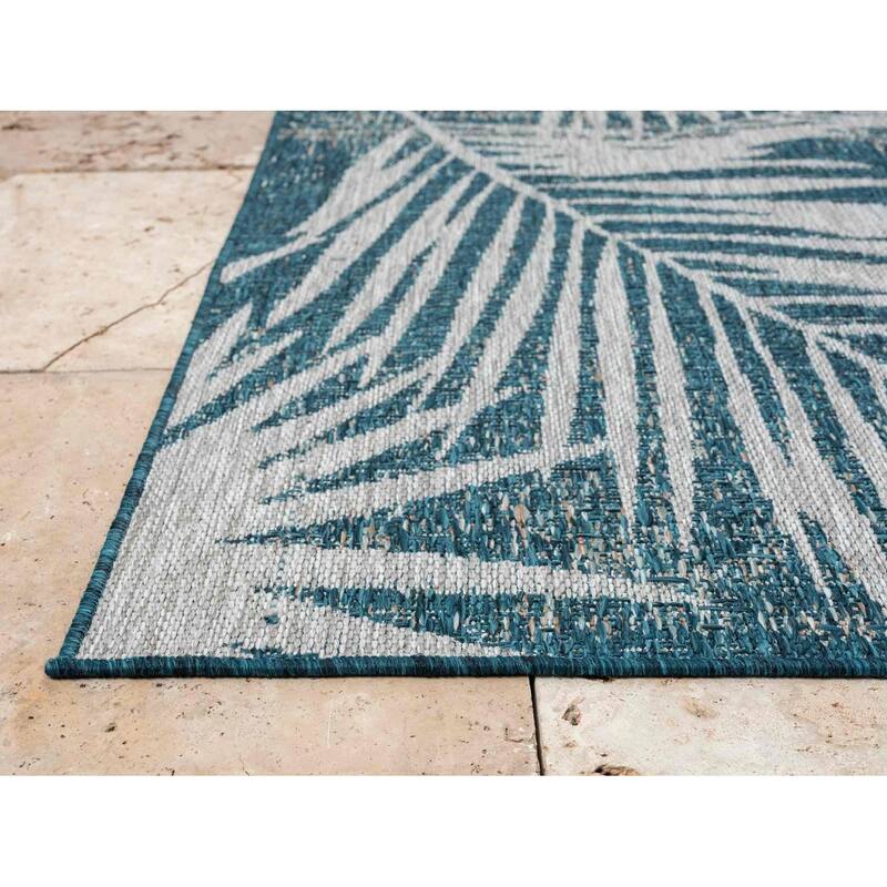HR HANDCRAFT RUGS Waterproof Leaf Pattern Outdoor Rug Stain/FadeResistant On Sale Bed Bath