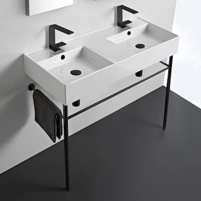 Nameeks Scarabeo 5142-CON-TwoHole Teorema 2.0 39-13/16" Rectangular