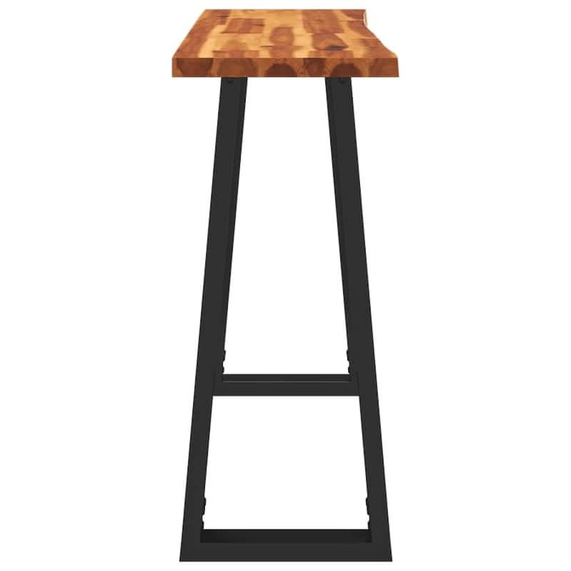 vidaXL Console Table with Live Edge Accent End Side Table Solid Wood Acacia