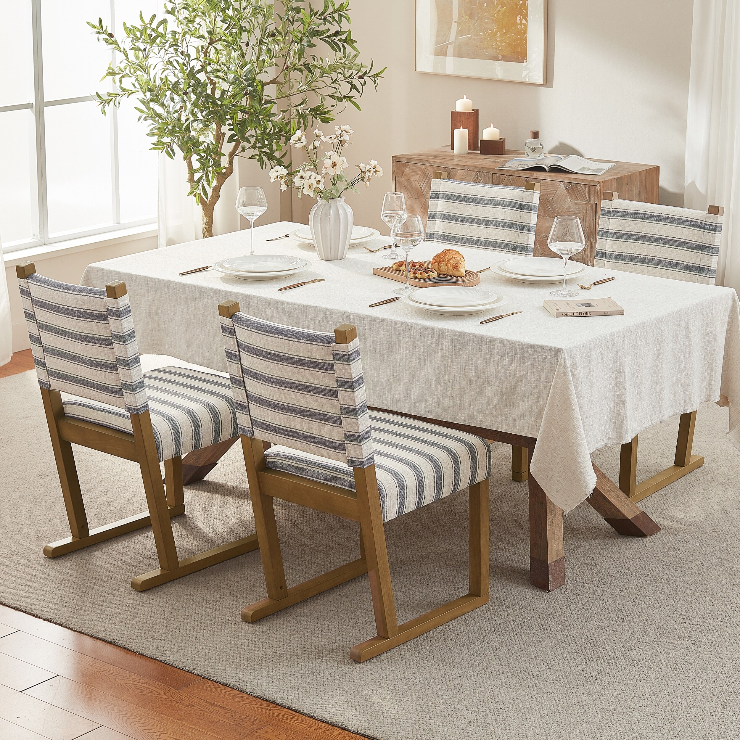 Modern Dining Chairs Kitchen Chairs with Wood Legs
