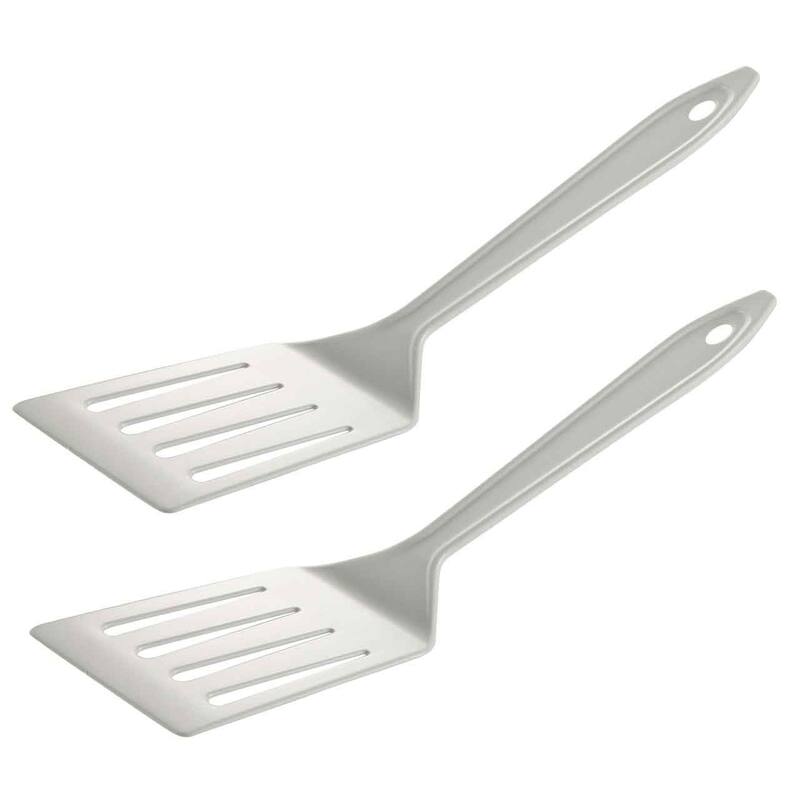 Hutzler LOPOL Reinforced Nylon Cooking Utensil Sets - White - Slotted Turner