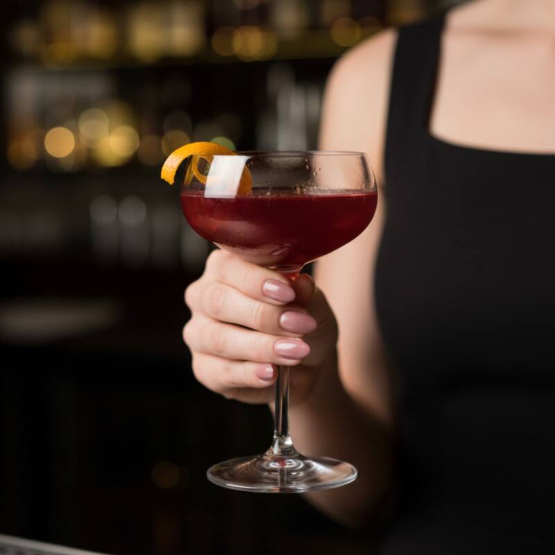 Bormioli Rocco Set of 4 Novecento Stemware Cocktail Coupes - 8.5 oz